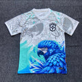 Brazil Football Concept Jersey – Blue Parrot Design – Small & Medium – New with Tags